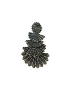 Four Layer Half Moon Dark Colour Jhumka - Image 3