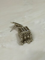 Sliver Rectangle Shape Jhumka - Image 4
