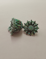 Designer Silver Wedding Jhumka - Image 4