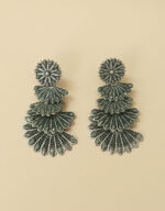 Four Layer Half Moon Dark Colour Jhumka - Image 6