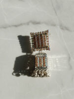 Sliver Rectangle Shape Jhumka - Image 5