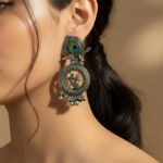 Sliver Flute hand Radha Krishna Jhumki