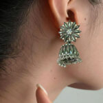 Designer Silver Wedding Jhumka